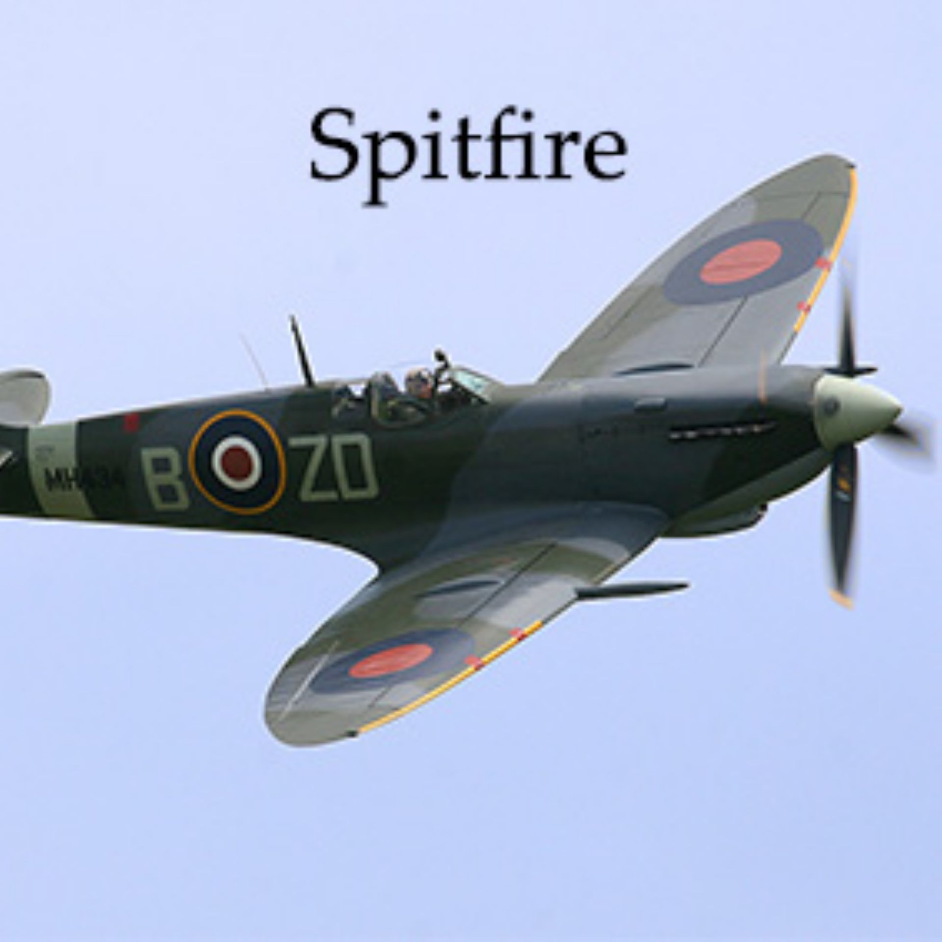 Foto van een Spitfire