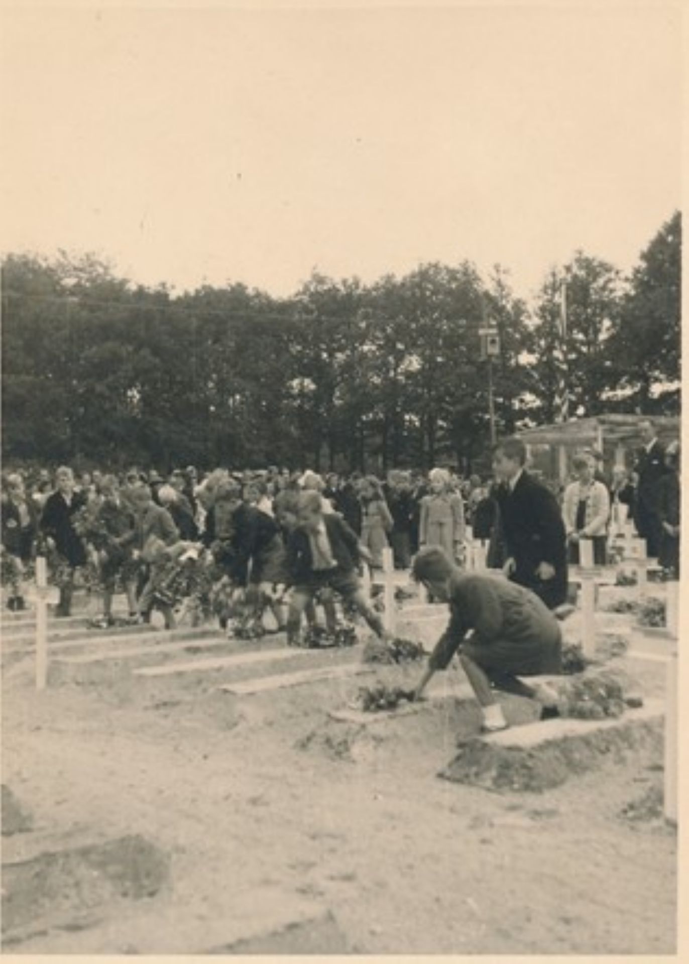 Tijdens de herdenking op de Airborne militaire begraafplaats leggen schoolkinderen bloemen op de graven. Ze worden bloemkinderen genoemd. Deze traditie begon al in 1945 en gebeurt nu nog steeds elk jaar.